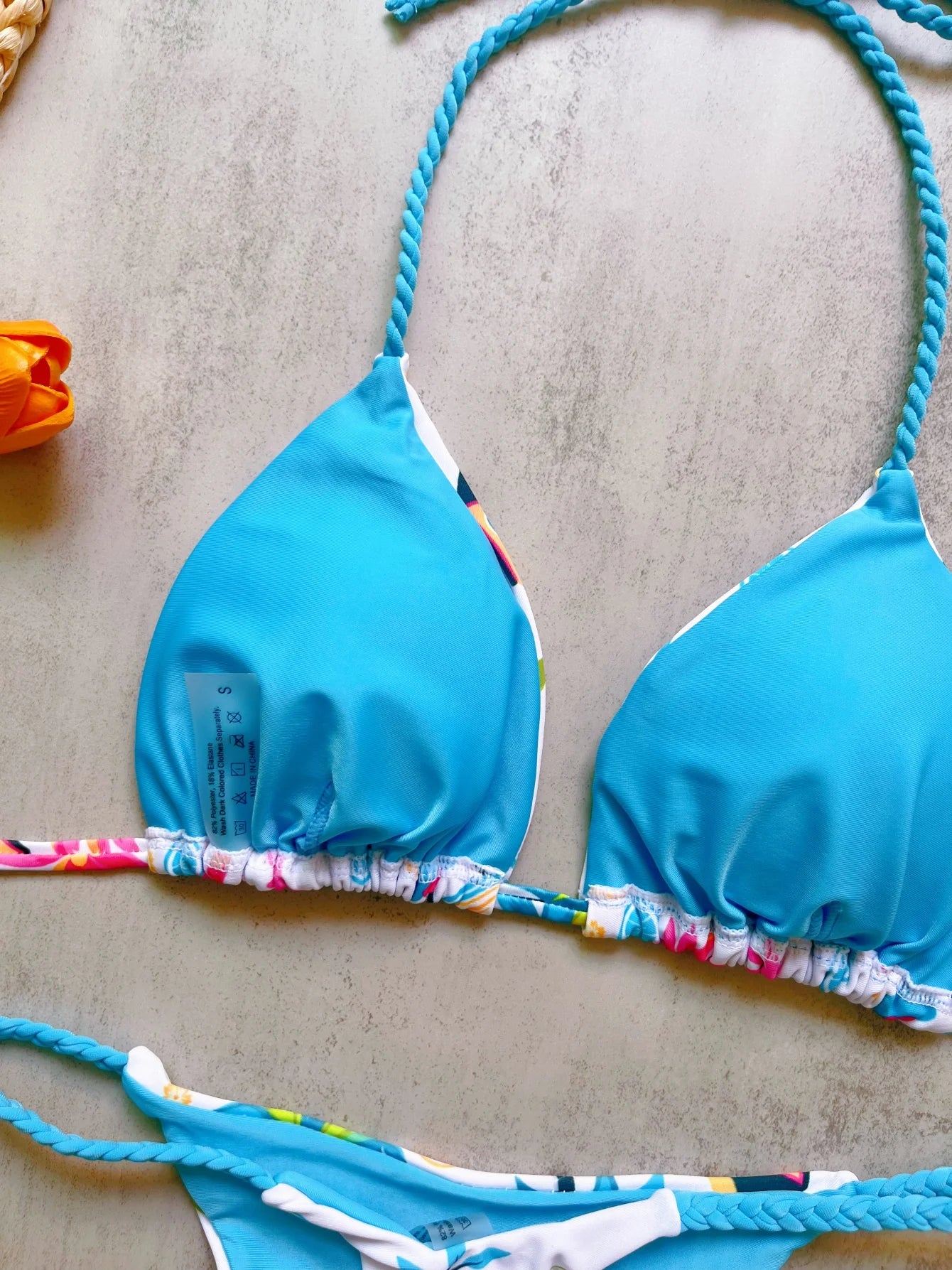 Sexy Triangle Bikini Push Up Brazilian Swimwear Women Printed Bikinis Padded Swimsuit Thong Bathing Suit Maillot De Bain Femme