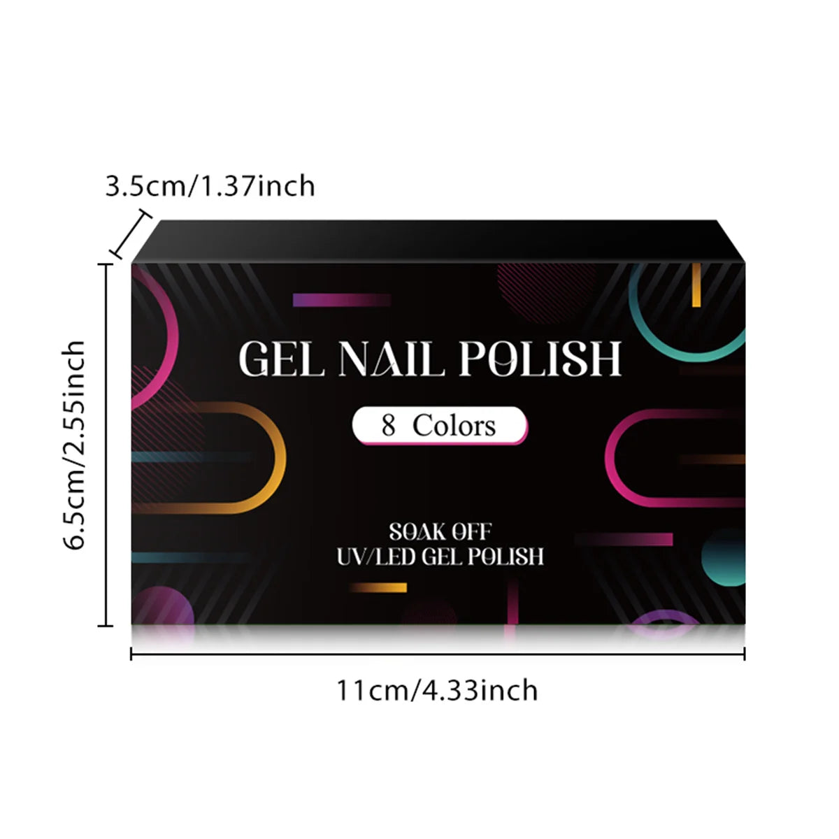8Pcs/Set Fluorescent Gel Nail Polish Set Summer Colorful Semi Permanent Nail Art Gel Varnish Nail Supplies Manicure For Nails