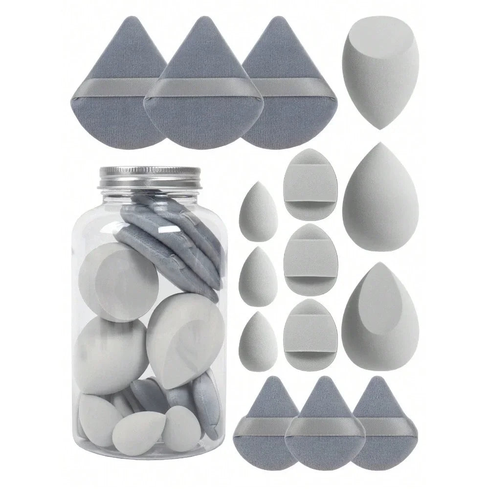 12/15Pcs Makeup Sponge Cosmetic Puff Foundation Sponges Blender Beauty Powder Puffs Women Make Up Accessories Makeup  Tools