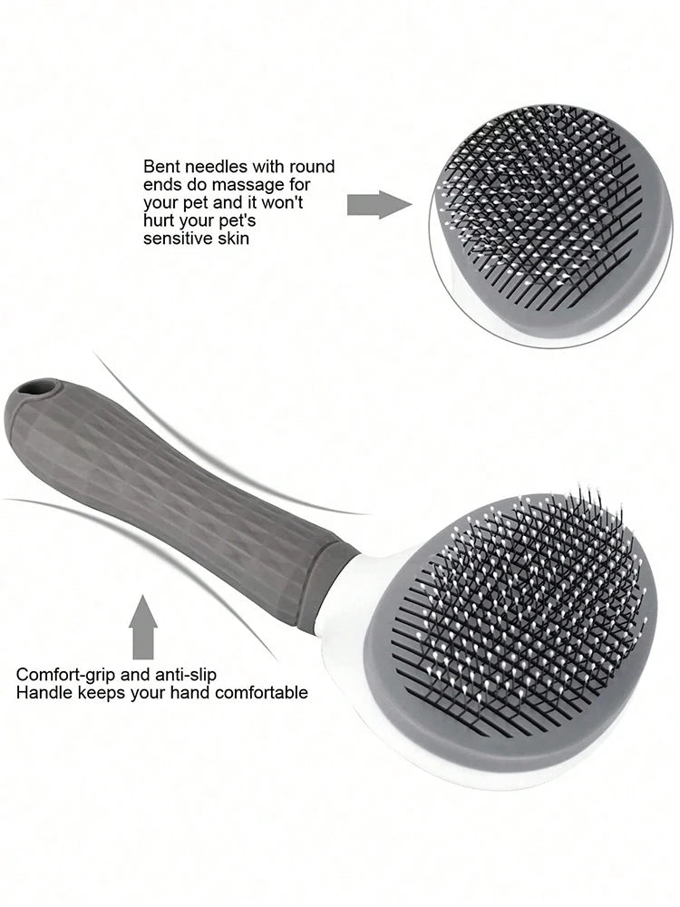 Pet Anti-Slip Grooming Brush Cat Hair Removal Comb Accessories for Cats Needle Comb to Remove Floating Hair Supplies Products