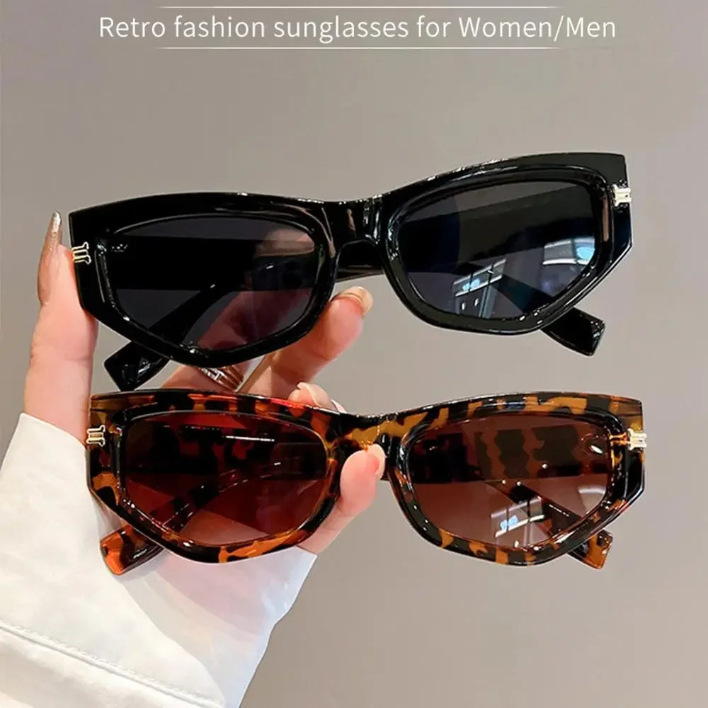 KAMMPT Vintage Cat Eye Sunglasses Men Women New in Fashion Irregular Gradient Eyewear Shades Luxury Brand Designer Sun Glasses