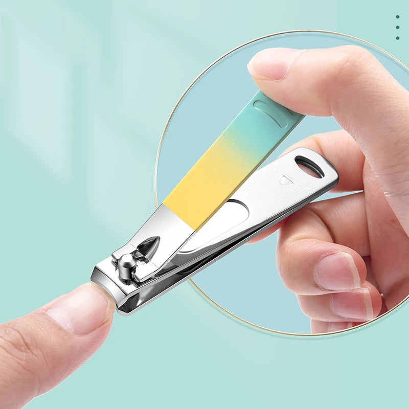 10Pcs Nail Clippers Set Manicure Pedicure Kit Stainless Steel Pedicure Clipper Tools With Grooming Travel With Case