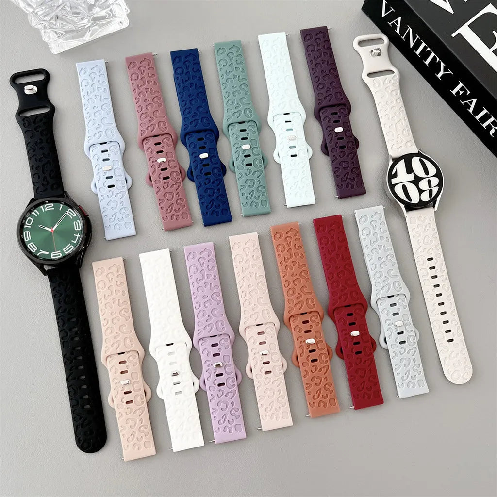 18mm 20mm 22mm Silicone Strap For Garmin Forerunner 265 255 255S 265S 245 245M 645 645M 55 158 165 Smart Watch Engraved Band
