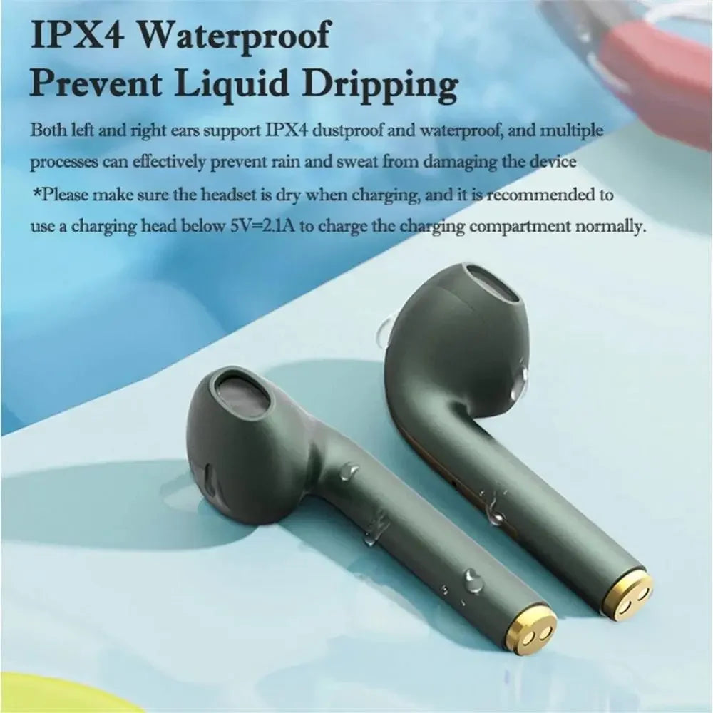 J18wireless Bluetooth earphones HiFI in ear stereo microphone waterproof noisecancelling sports earphones suitable for Xiaomi ..
