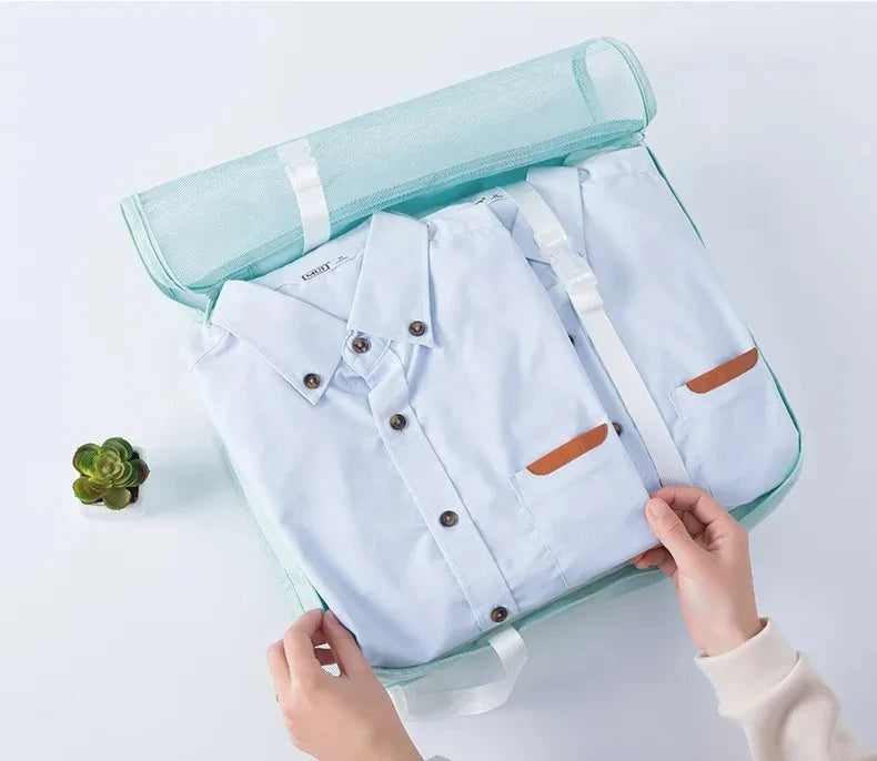 8/9/10 Pcs Set Travel Organizer Storage Bags Suitcase Packing Cubes Set Cases Portable Luggage Clothes Shoe Tidy Pouch Folding