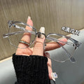 Half Frame Myopia Glasses Fashion Shortsighted Eyeglasses Men Women Optical Goggles Diopter -1.0 To -6.0 Computers Glasses