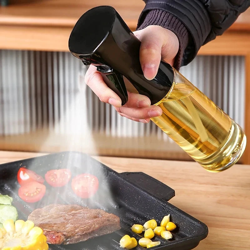 200ml Oil Spray Bottle Kitchen BBQ Cooking Olive Oil Dispenser Camping Baking Empty Vinegar Soy Sauce Sprayer Containers