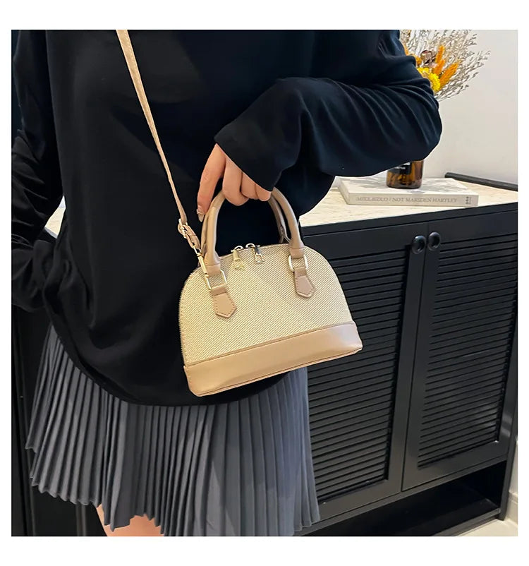 Women Shell Crossbody Bag New Trendy Retro Shoulder Handbag Simple Stylish Casual Commuter Purse Lady Bolsa Feminina Сумка
