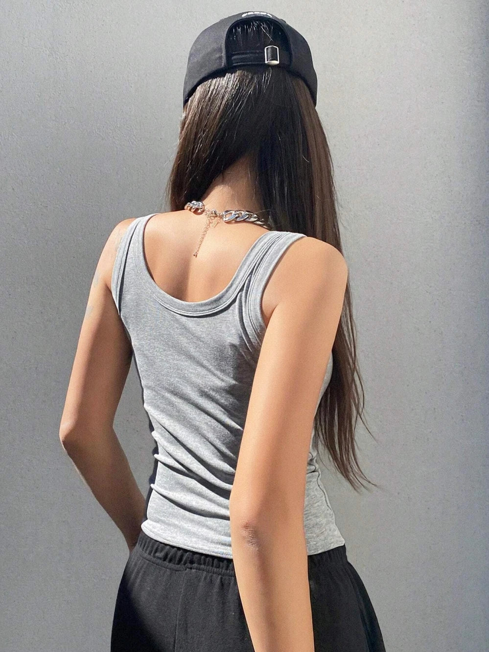 Underlay Beautiful Back Knitted Camisole Vest Paired With Women Summer New Cotton Sleeveless Outerwear Top