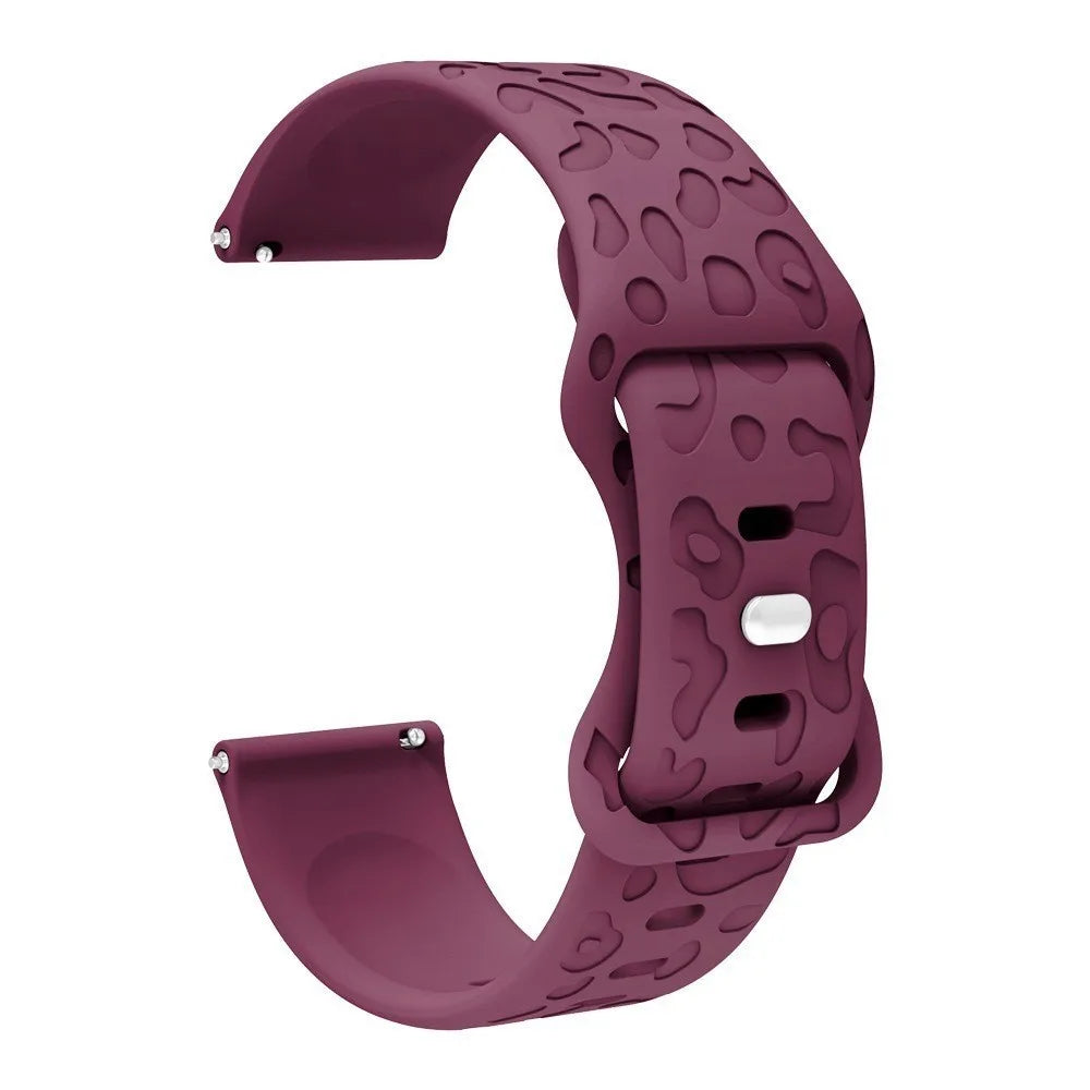 18mm 20mm 22mm Silicone Strap For Garmin Forerunner 265 255 255S 265S 245 245M 645 645M 55 158 165 Smart Watch Engraved Band