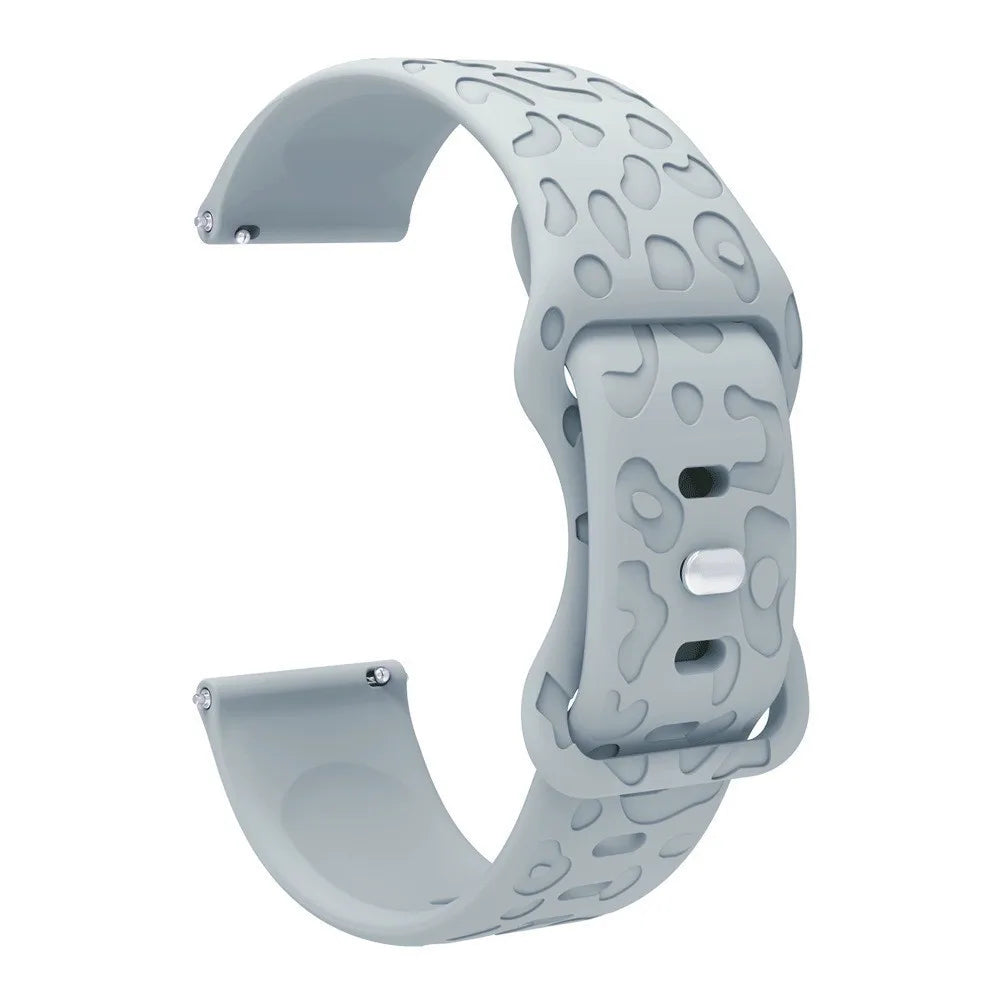 18mm 20mm 22mm Silicone Strap For Garmin Forerunner 265 255 255S 265S 245 245M 645 645M 55 158 165 Smart Watch Engraved Band