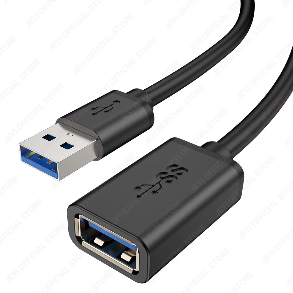 JEYI USB 3.0 GEN1 Extension Cable (Male to Female)-5Gbps High-Speed Data Transfer for Keyboard/Mouse/Flash Drive