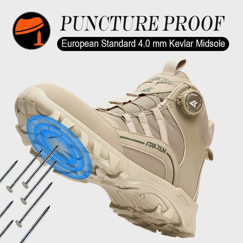 2026 Comfortable Lightweight Safe Boots Breathable Work Shoes For All Seasons High-Top Protective Boots