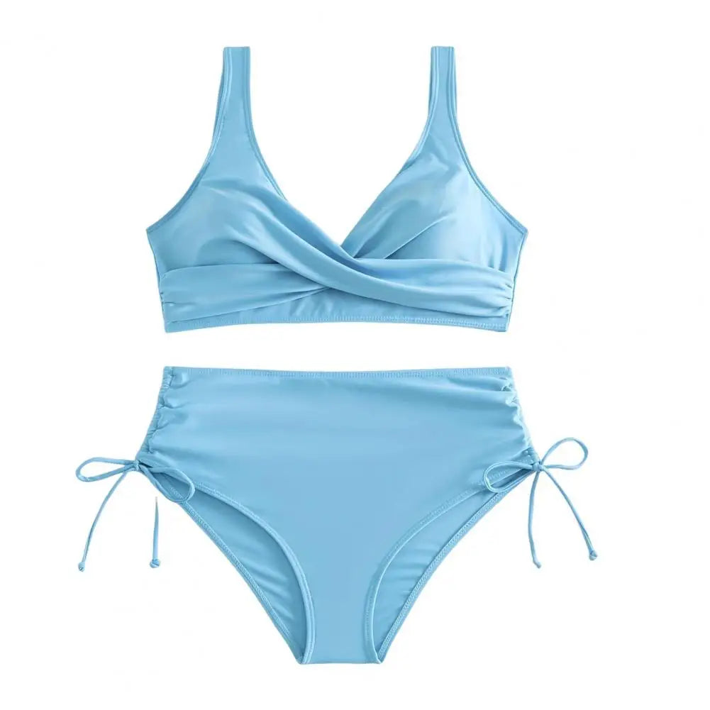 Sexy High Waist Bikinis 2024 Bandage Swimwear Women Swimsuit Female Bikini Set Print Bodysuit Bathing Suit Summer