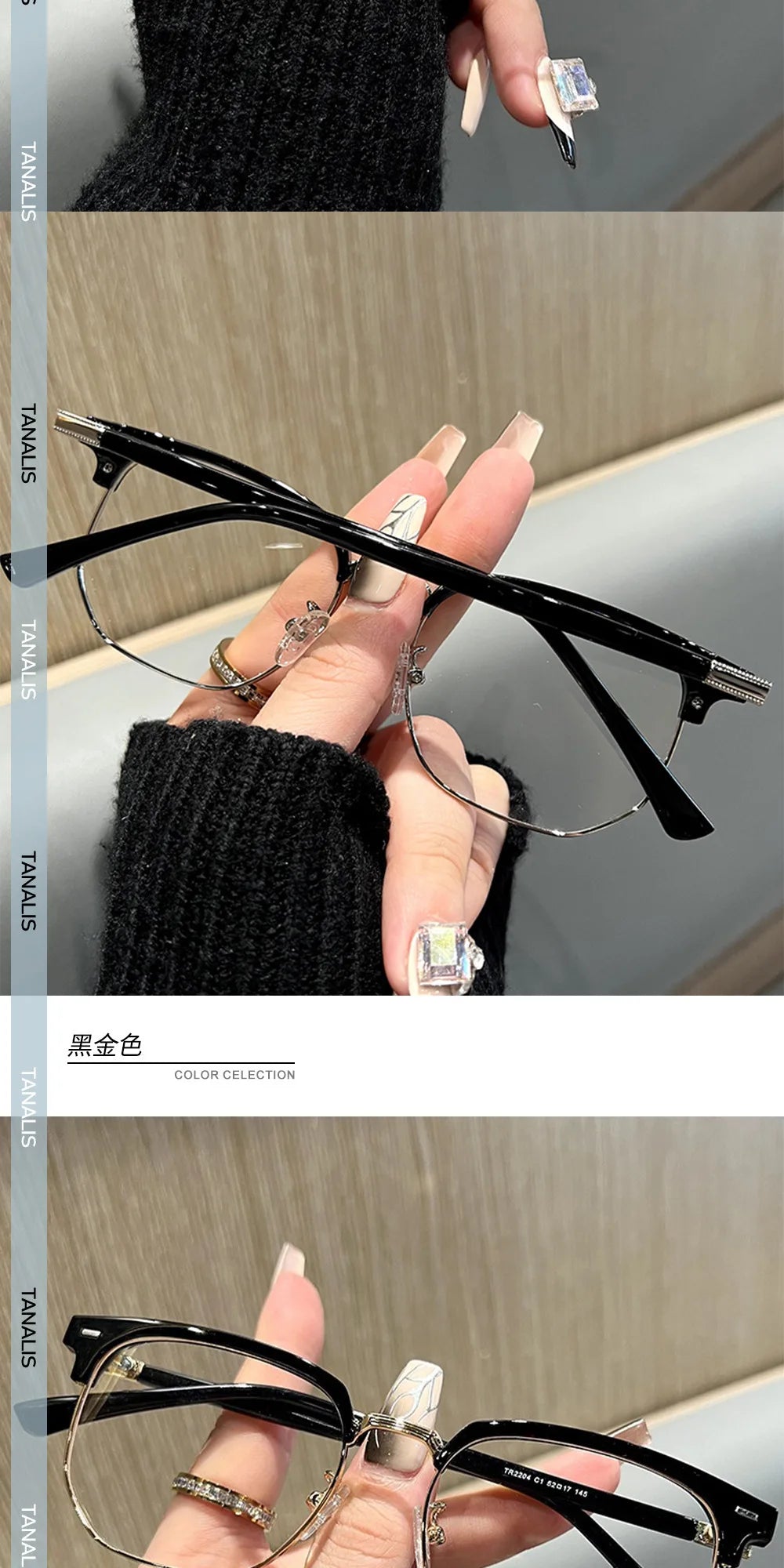 Half Frame Myopia Glasses Fashion Shortsighted Eyeglasses Men Women Optical Goggles Diopter -1.0 To -6.0 Computers Glasses
