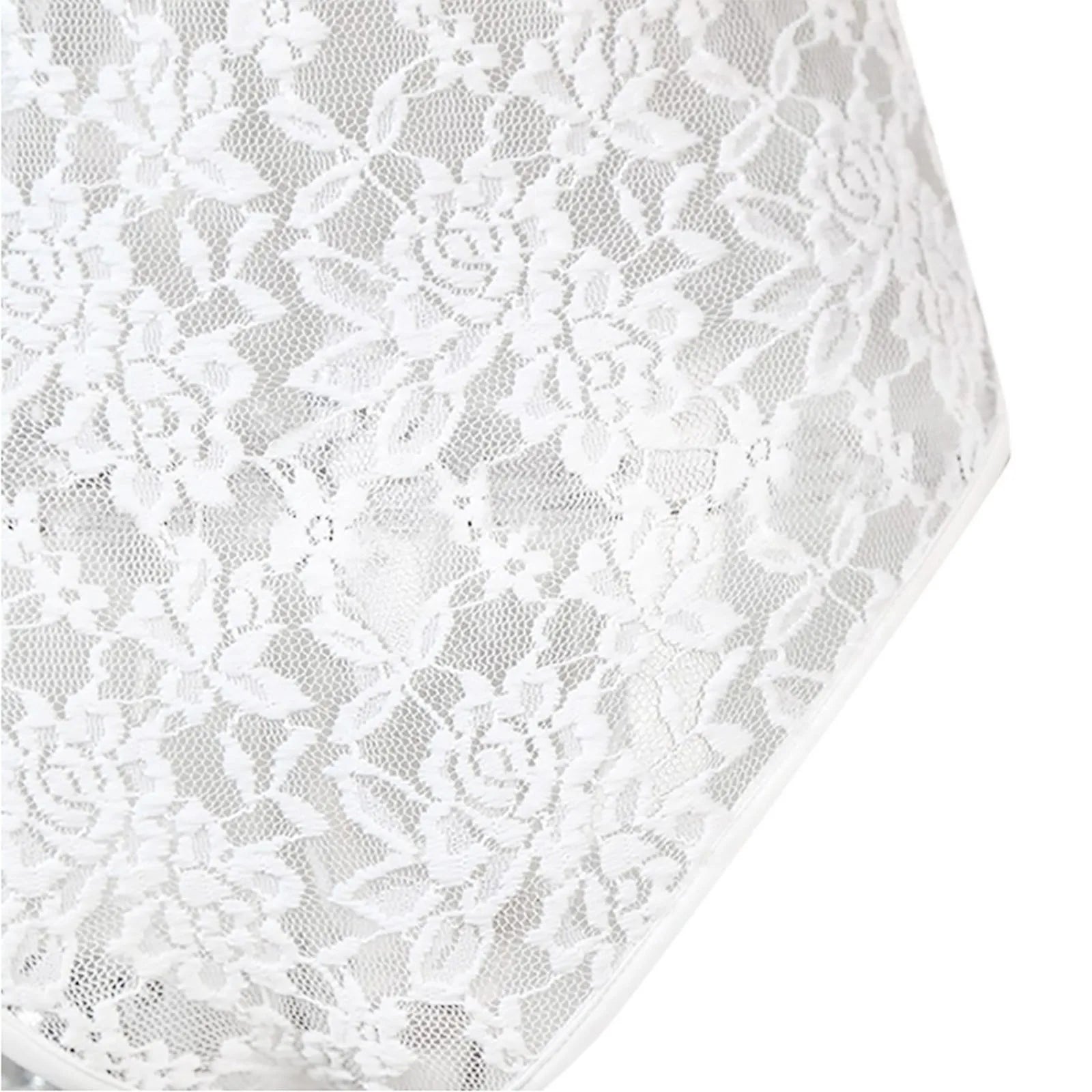 Sexy White Black Lace Shirt Women Deep V Neck See Through Shirts Summer Casual Slim Short Sleeve Bodysuit Clubwear Top For Women