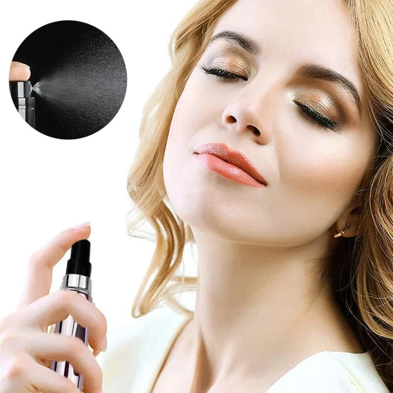 Mini Portable Perfume Spray Bottle 5ml Refillable Aluminum Atomizer Travel Cosmetic Container for Refillable Perfumes