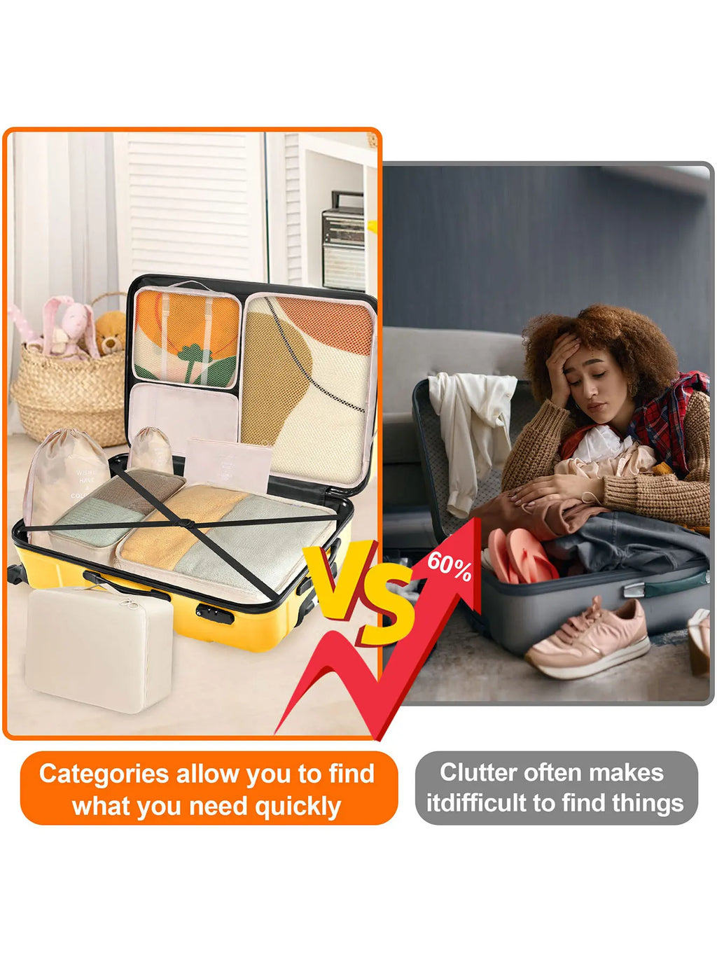 8/9/10 Pcs Set Travel Organizer Storage Bags Suitcase Packing Cubes Set Cases Portable Luggage Clothes Shoe Tidy Pouch Folding
