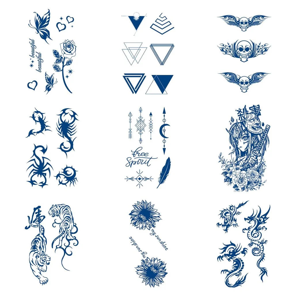 【MEET Magic Tattoo】 10cm x 15cm  Lasts To 15 Days Magic Tattoo Waterproof Temporary Tattoo Sticker