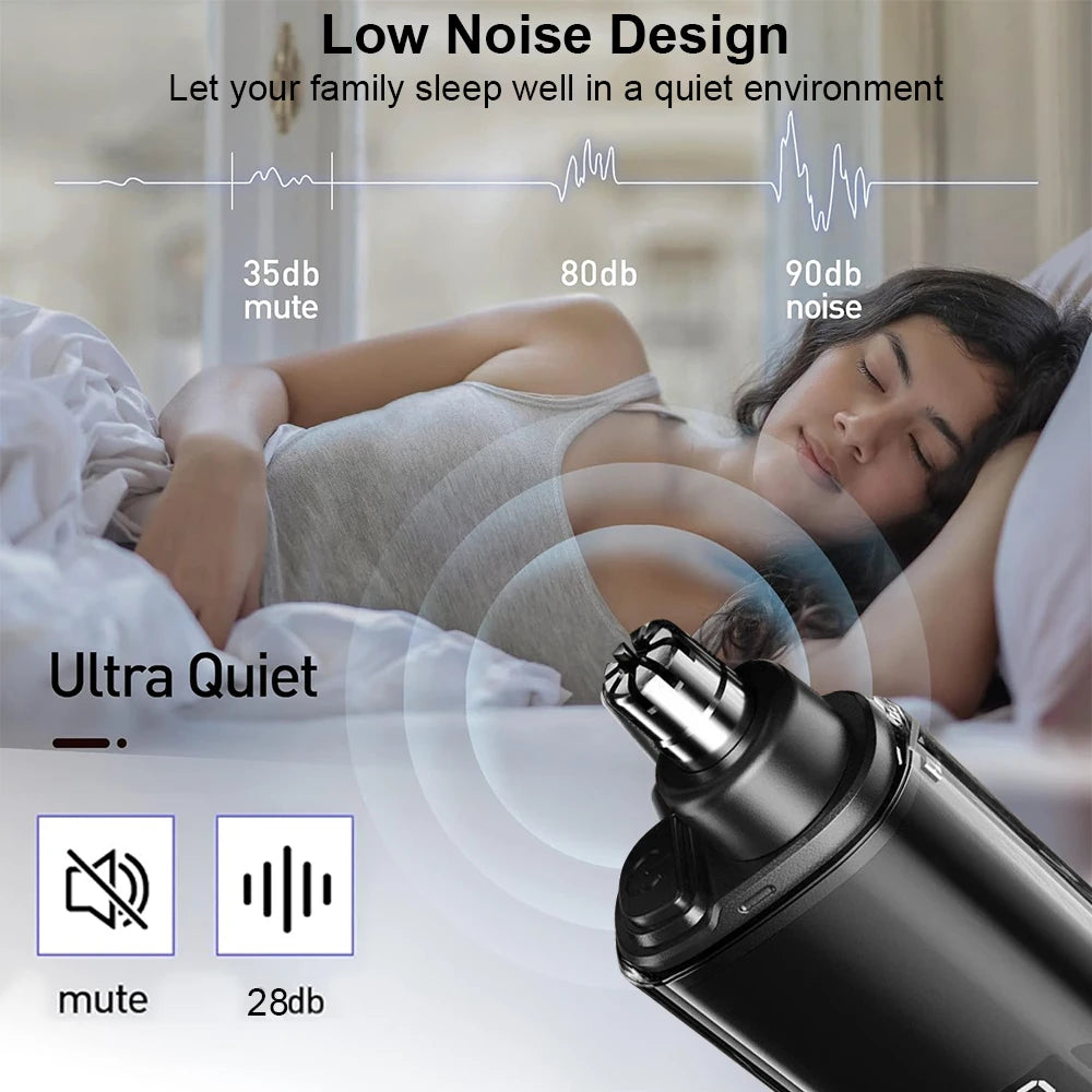Mini Electric Nose Hair Trimmer for Men Rechargeable Portable Beard Eyebrow Grooming Tool Nose And Ear Hair Remover