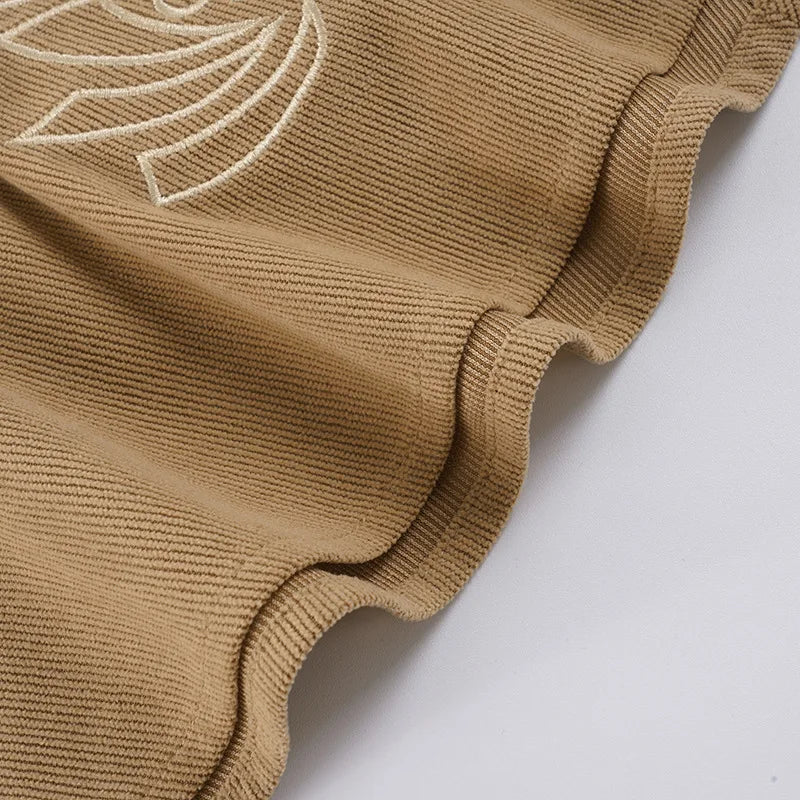 Ticketsx Fashion Vintage Embroidered Skirt Summer Solid New Ruched Split Slim Skirt Elegant Vacation Streetwear Women's Clothing