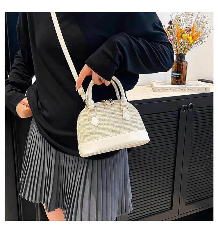 Women Shell Crossbody Bag New Trendy Retro Shoulder Handbag Simple Stylish Casual Commuter Purse Lady Bolsa Feminina Сумка