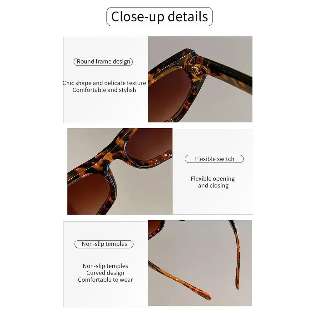 KAMMPT Vintage Cat Eye Sunglasses Men Women New in Fashion Irregular Gradient Eyewear Shades Luxury Brand Designer Sun Glasses