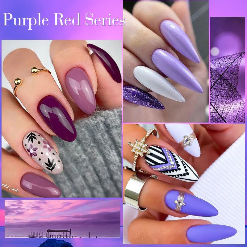 8Pcs/Set Fluorescent Gel Nail Polish Set Summer Colorful Semi Permanent Nail Art Gel Varnish Nail Supplies Manicure For Nails