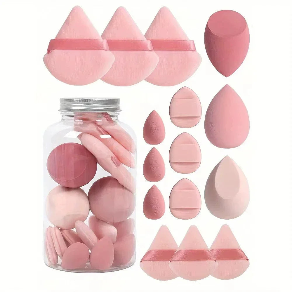 12/15Pcs Makeup Sponge Cosmetic Puff Foundation Sponges Blender Beauty Powder Puffs Women Make Up Accessories Makeup  Tools