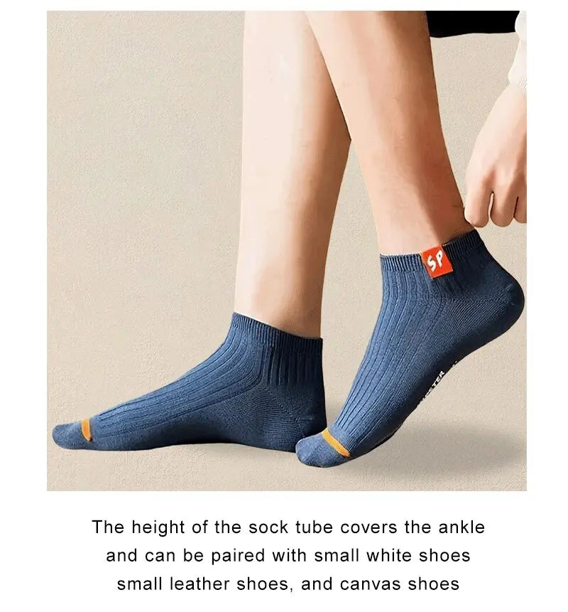 5 Pairs Women Short Socks Trendy and Versatile Letter Boat Socks Shallow Mouth Comfortable Soft and Breathable Casual Socks