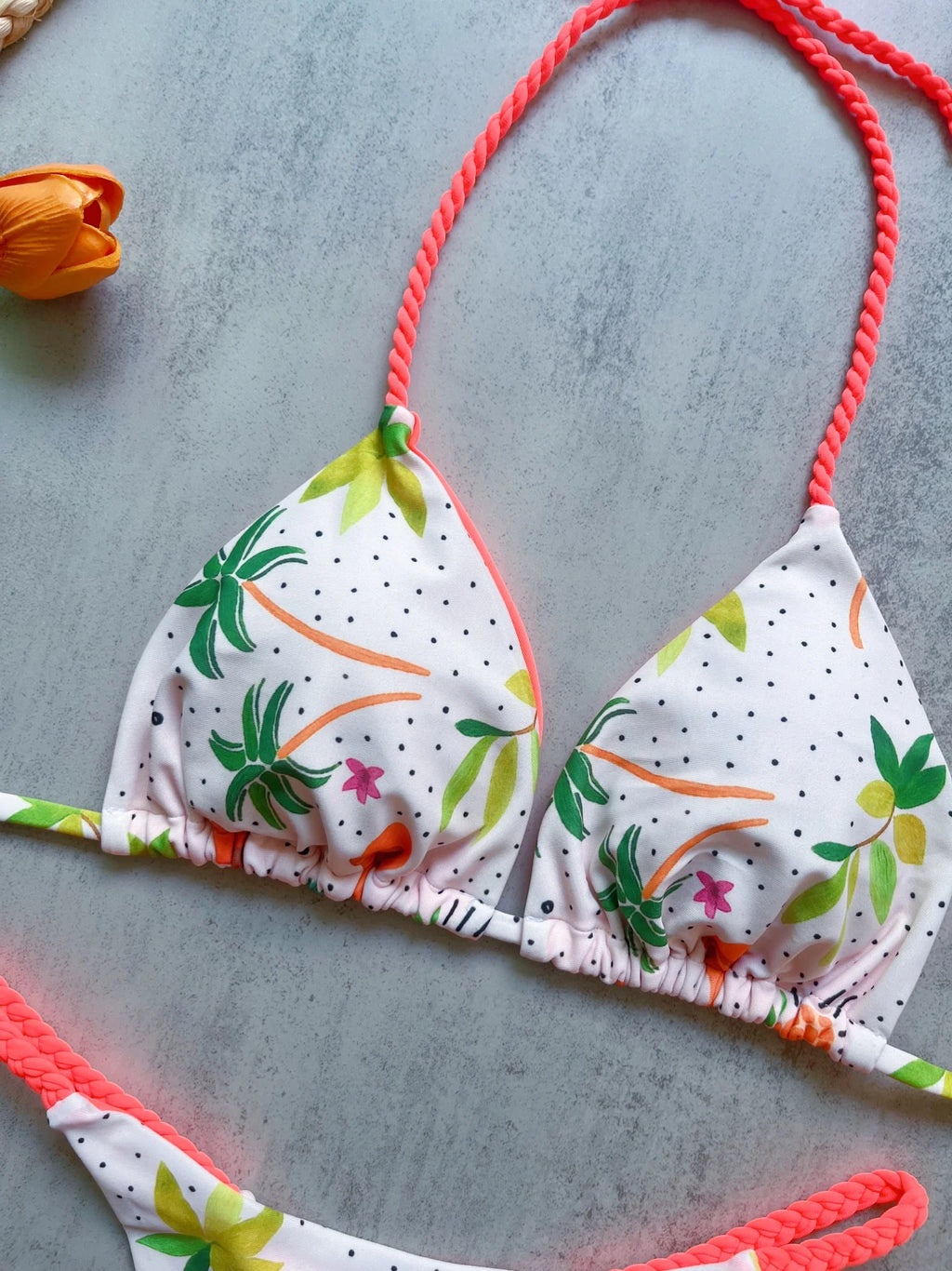 Sexy Triangle Bikini Push Up Brazilian Swimwear Women Printed Bikinis Padded Swimsuit Thong Bathing Suit Maillot De Bain Femme