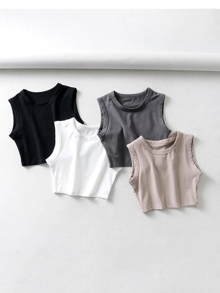 summer vintage white crop tops women biker black punk sexy tank top streetwear cropped sleeveless top