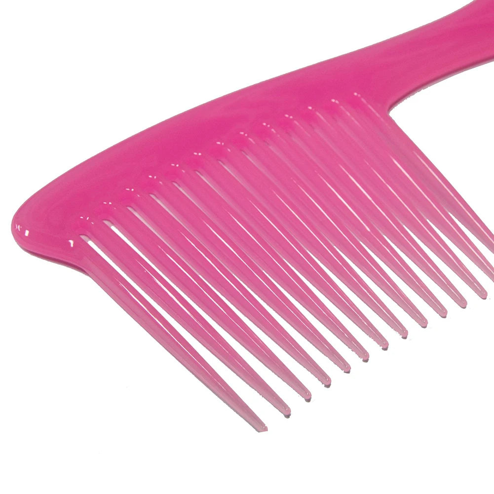 Hair Comb Detangling Reduce Hair Loss Comb Portable Black Wide Tooth Comb Plastic Heat-resistant Brush Hair Styling Tool