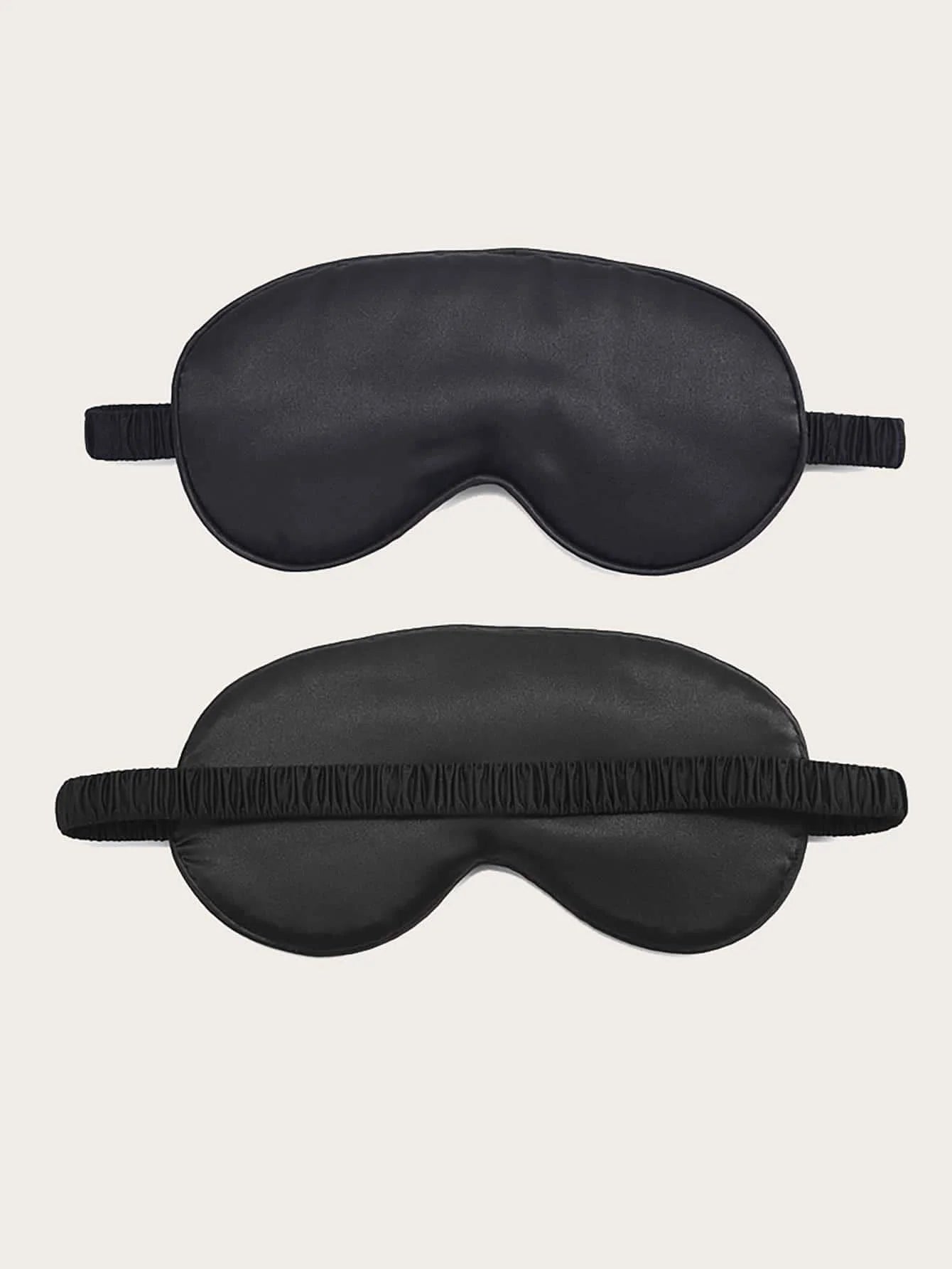 1pc-Double Sided Imitation Silk Unisex Eye Mask, Light Blocking, Non Eye Pressure, Sleep Elasticity, Travel, Lunch Break, Sleep