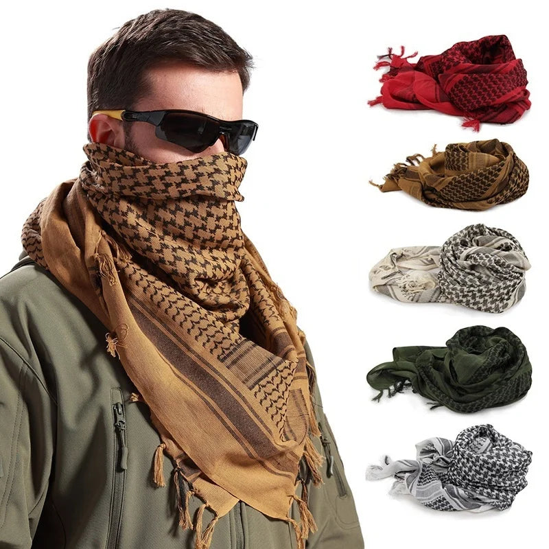 Summer Scarf Men Lightweight Scarf Spring Army Plaid Head Scarf Keep Warm New Hot Sale