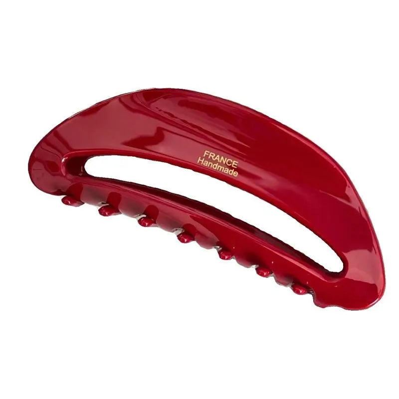 2pcs New high-end New Year red vinegar clip geometric temperament, back of the head hair clip hair accessories