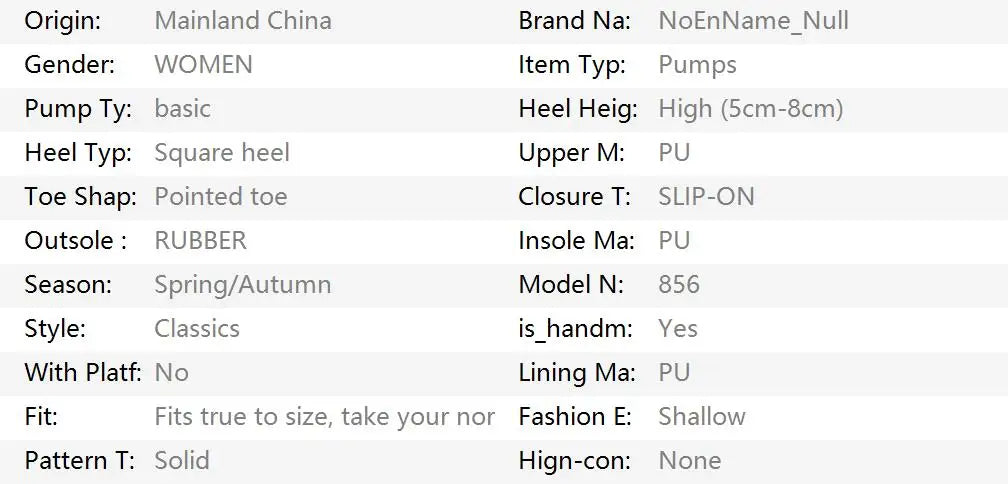 Large high-heeled shoes women new style thick-heeled pointed light-mouthed single black mid-heeled working women's shoes