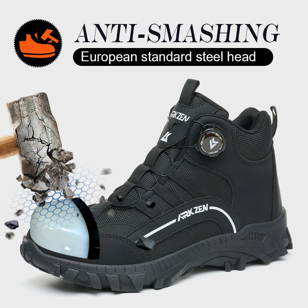 2026 Comfortable Lightweight Safe Boots Breathable Work Shoes For All Seasons High-Top Protective Boots