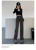 New Autumn And Winter Styles Suitable For All Seasons Basic Jeans For Women High Waist Retro Wide Leg Versatile And Casual Jeans
