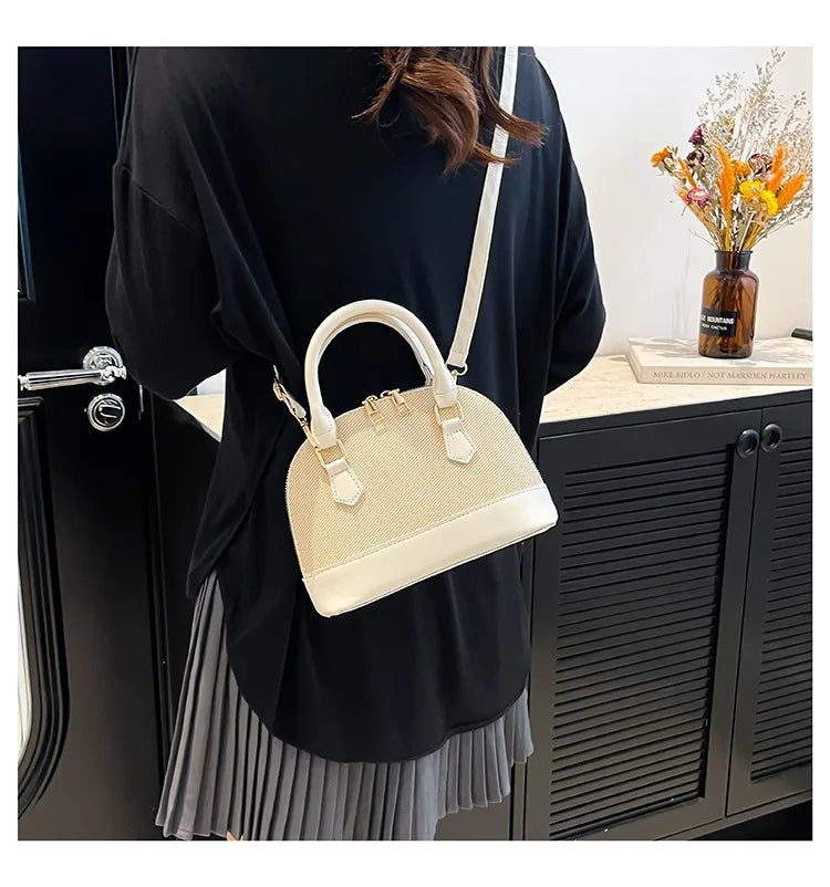 Women Shell Crossbody Bag New Trendy Retro Shoulder Handbag Simple Stylish Casual Commuter Purse Lady Bolsa Feminina Сумка