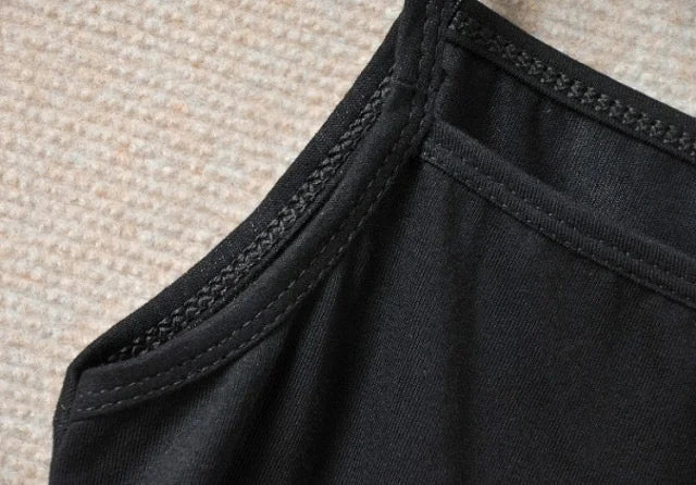Women's Solid Color Spahetti Straps Sleeveless Slim Camisole Summer Wear Outside Female Short Tops Vests