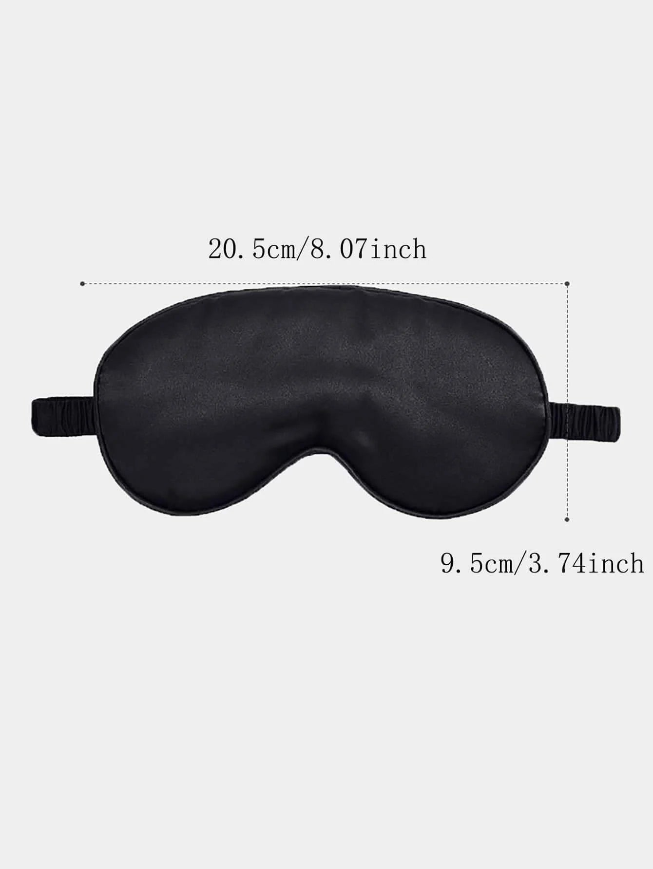 1pc-Double Sided Imitation Silk Unisex Eye Mask, Light Blocking, Non Eye Pressure, Sleep Elasticity, Travel, Lunch Break, Sleep