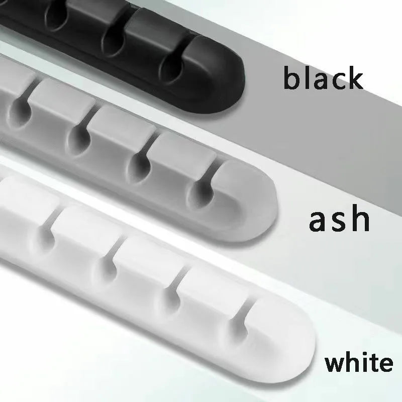 7-hole Data Cable Organizer, Desktop Charging Cable Storage Protector, Mouse Cable, Headphone Winding Device, Fixing Clipp