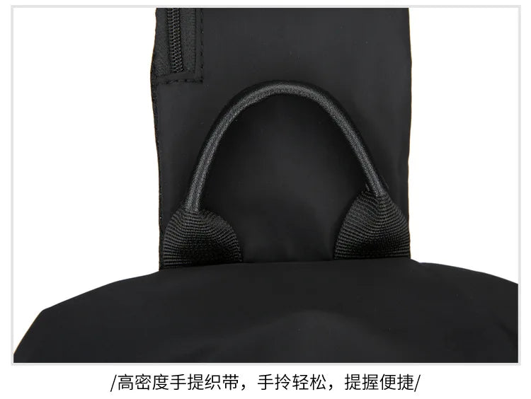 Men's Chest Bag Large Canvas Fashion Male Crossbody Bags Oxford Cloth Designer Man Student Shoulder Sling Casual Sports Phone