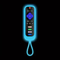 Luminous Silicone Remote Control Protective Case With Rope TV Remote Control Cover For TCL Hisense Roku TV Remote Control Cover
