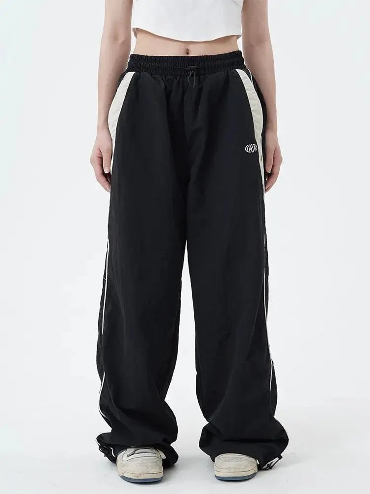 Y2K Pants Women  Vintage Street Distressed Wash  Women Clothing Casual Wide Leg High WaistedWoman Pants