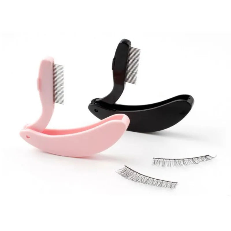 1pc Eyelash Beauty Collapsible Separator Portable Eyelash Brush Comb Mascara Curl Eye Lash Stainless Steel Eyelash Combing Tools