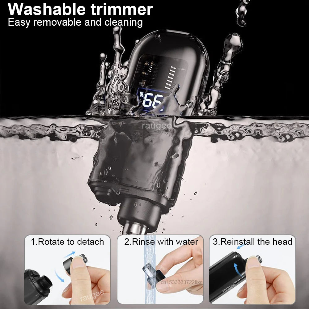 Mini Electric Nose Hair Trimmer for Men Rechargeable Portable Beard Eyebrow Grooming Tool Nose And Ear Hair Remover