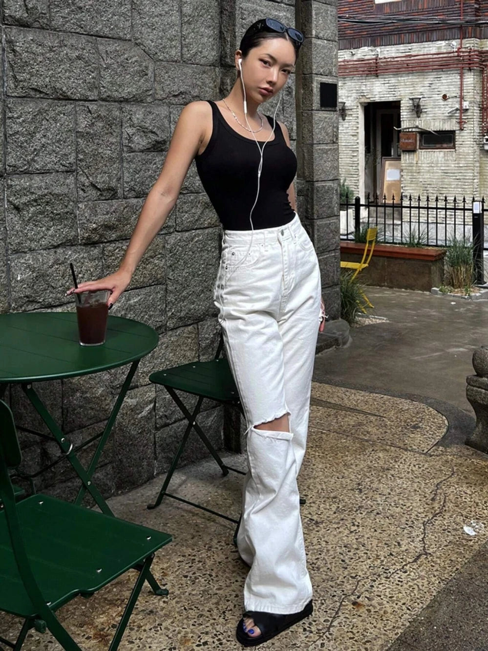 Underlay Beautiful Back Knitted Camisole Vest Paired With Women Summer New Cotton Sleeveless Outerwear Top