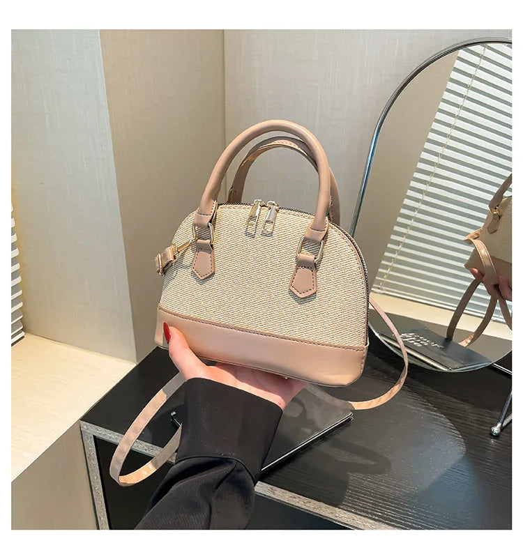 Women Shell Crossbody Bag New Trendy Retro Shoulder Handbag Simple Stylish Casual Commuter Purse Lady Bolsa Feminina Сумка